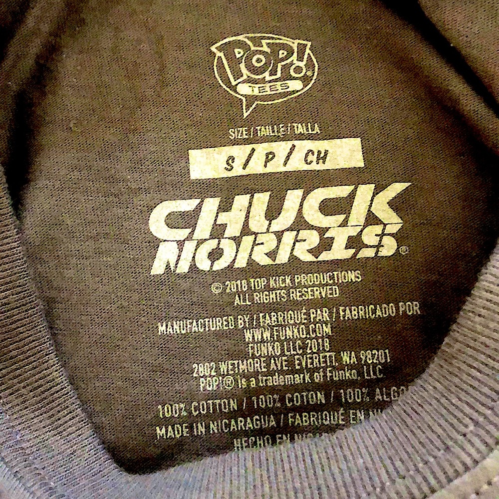 NWOT Funko Chuck Norris T-Shirt Unisex Small 80’s Icon NWOT - Picture 3 of 7